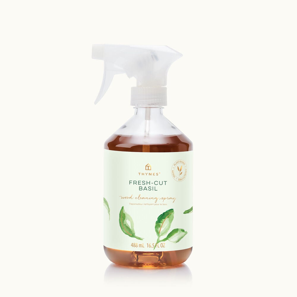 Thymes Fresh Cut Basil Wood Cleaning Spray image number 0